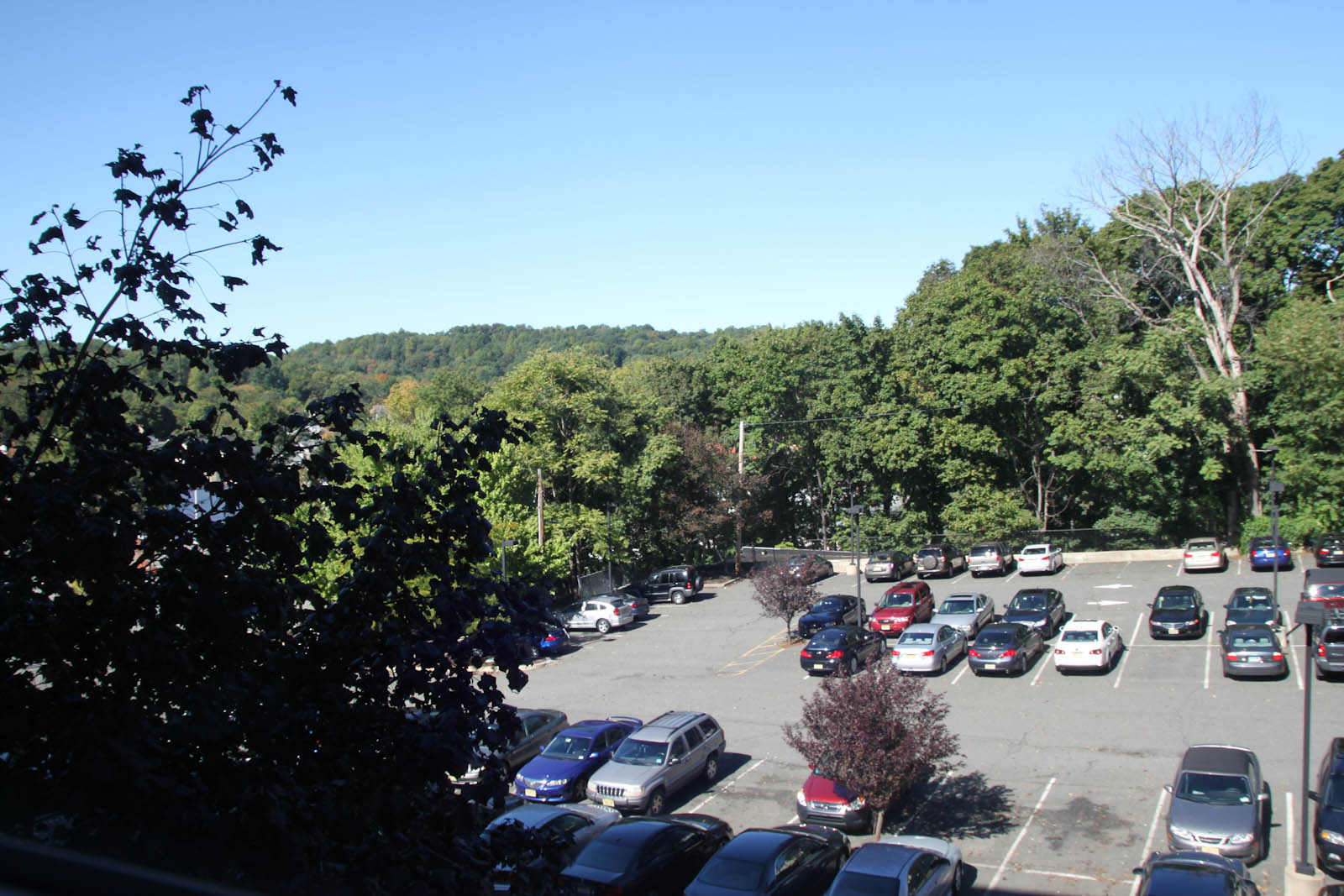 Blick auf den Parkplatz Blick auf den Parkplatz